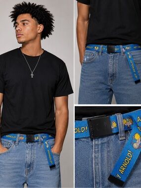 🔥☄️Odd Sox Hey Arnold! Adjustable Web Belt | Men’s One Size | New